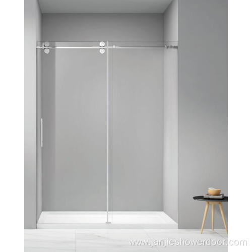 frameless in line sliding door